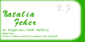 natalia feher business card